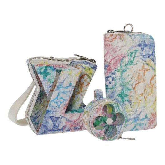 LOUIS VUITTON Monogram Pastel Colors LV Block Multicolor - Picture 1 of 16